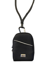 For Nokia 2780, 2760, 2720v Around the neck or Waist Black Zipper Storage Case