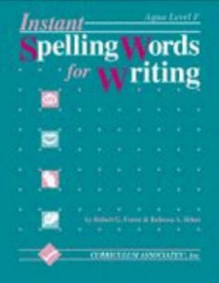 Instant Spelling Words for Writing Aqua Level