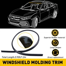 For Honda Civic 2006-2011 Front Windshield Molded Weatherstrip Seal Molding Trim