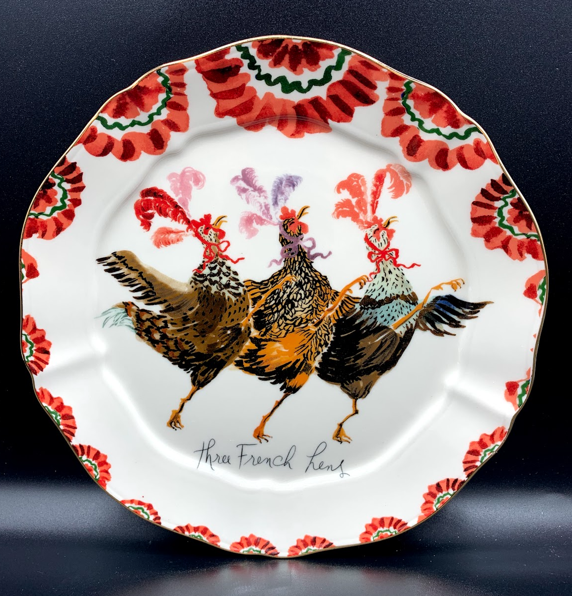 NEW Anthropologie Inslee Fariss Twelve 12 Days Christmas Plate