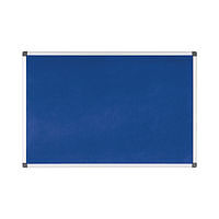 Image of Bi-Office Aluminium Trim Felt Notice Board 1800x1200mm Blue FA27FA2743170