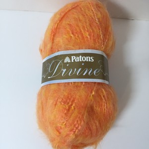 Details About 1 Skein Divine Yarn Patons Orangina Bulky 3 5 Oz Mohair Blend