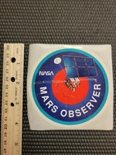 NASA Mars Observer Sticker. 4" Dia. 