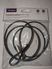 Targus DEFCOM T-Lock Resettable Combination Cable Lock for Laptop Computer and D
