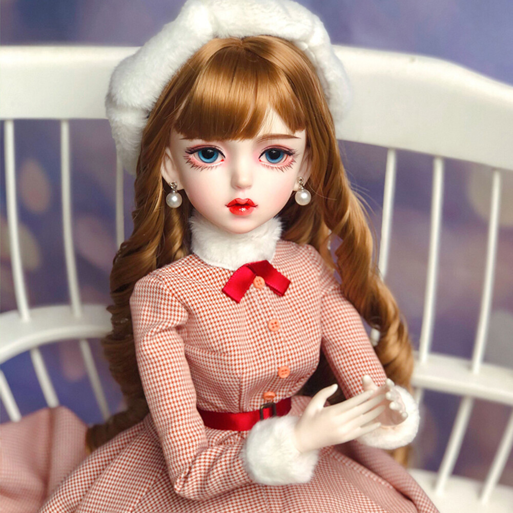 Handmade 60cm BJD Doll 24inch Full Set SD Dolls Changeable Blue Eyes Xmas Gift