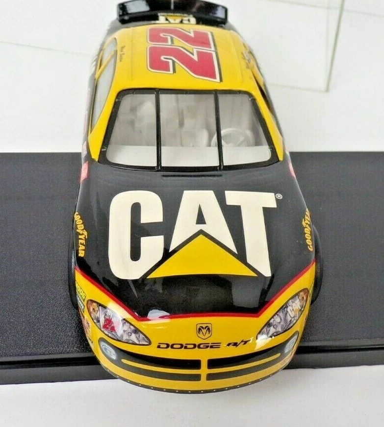 Coche diecast Hot Wheels Ward Burton #22 2000 de colección 1:24 CAT financiero con estuche Foto 4 de 4
