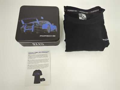 New OEM Genuine Porsche XL GT3 RSR Motorsports T-Shirt Blue WAP810XXL0H