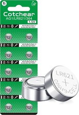 Cotchear 10pcs AG1 Battery LR621 364 Watch Battery 1.55V 364 SR621SW LR621 621 L