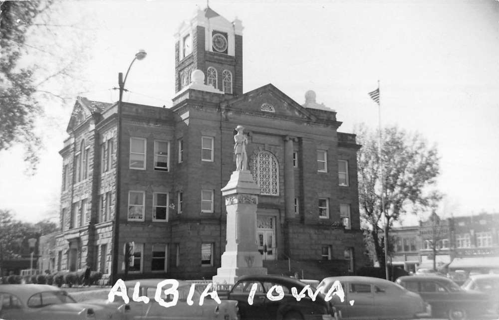 Albia Iowa Court House Real Photo Antique Postcard K58938 eBay
