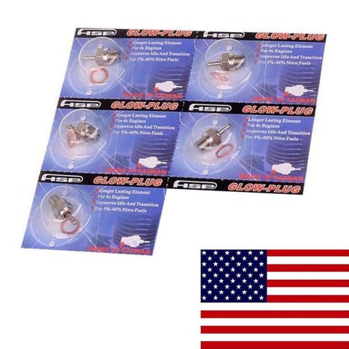 5pcs HSP 70117 Super Spark Glow Plug #4 N4 Medium Hot for RC Nitro Engines
