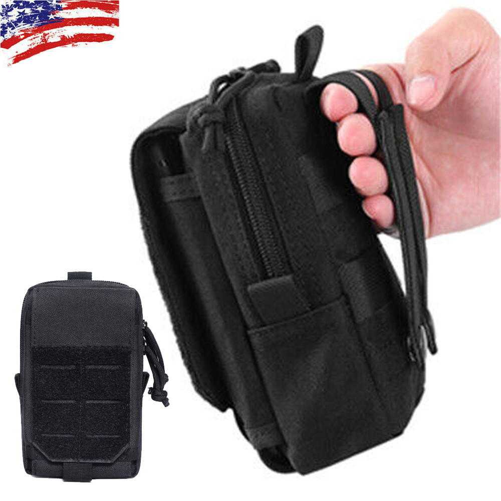 Tactical MOLLE Waist Pack Military Utility EDC Pouch Bag