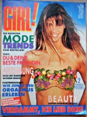 BRAVO GIRL 16- 18.7. 1990 Poster >Cry Baby Paula Abdul George Michael Reim Mode