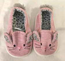 Girls Next Pink Mouse Pram Shoes Size 1 0-6 Months 