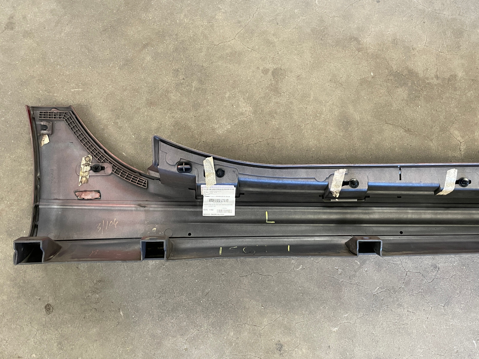 14-17 Maserati Ghibli S Left Side Skirt Rocker Panel Molding Trim Red 1504 OEM