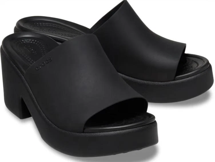 Crocs Brooklyn Slide Heel BRAND NEW Black Women's sizes 7-10 Chic Stylish 209408 - Image 2 of 4