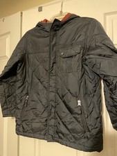 Boys GAP Size 10 lined Navy Jacket Hooded