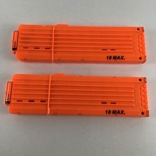 Nerf N Strike Ammunition Clip 18 Max Soft Darts Ammo Holder Hasbro Toy 2pc Lot