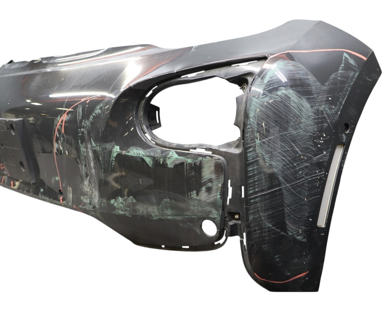 14-17 BMW I01 i3 Front Bumper Cover Panel Assembly Black 51117296815 Oem