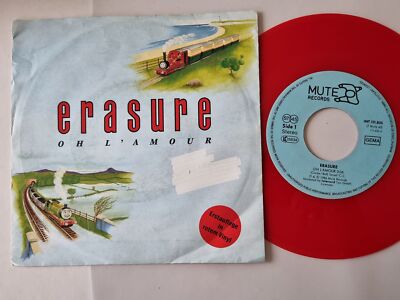 Erasure - Oh L'Amour 7'' Germany RED VINYL