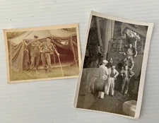 WW2 Lot Of 2 Military Original Pictures ~ Sailors Navy Relaxing