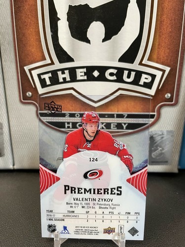 2017-18 Upper Deck Ice #124 Valentin Zykov 933/1299 RC - Picture 2 of 2