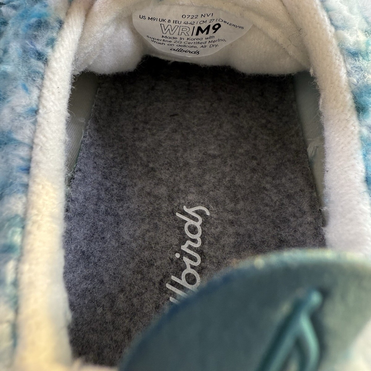 Allbirds Wool Runner Fluffs Sneakers Thrive Teal/Deep  display picture 1
