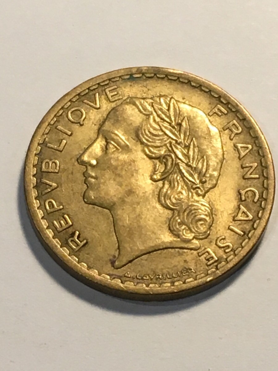 France Currency 5 Francs Lavrillier 1945 C | eBay