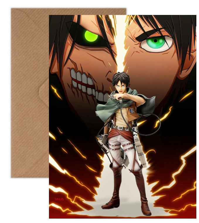 Attack of the Titans Anime Personalised Birthday Card-Photo Print or Poster