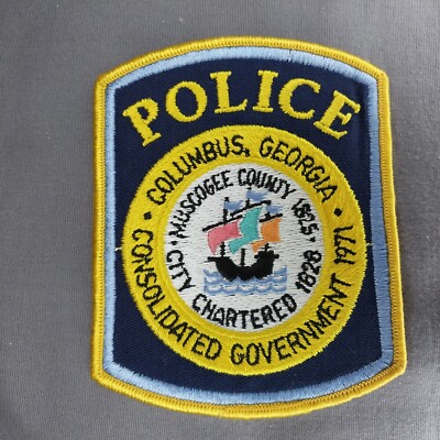 Columbus GA Georgia Police 4 3/4" Patch | eBay