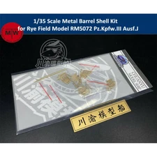 1/35 Scale Metal Barrel Shell Kit for Rye Field Model RM5072 Pz.Kpfw.III Ausf.J