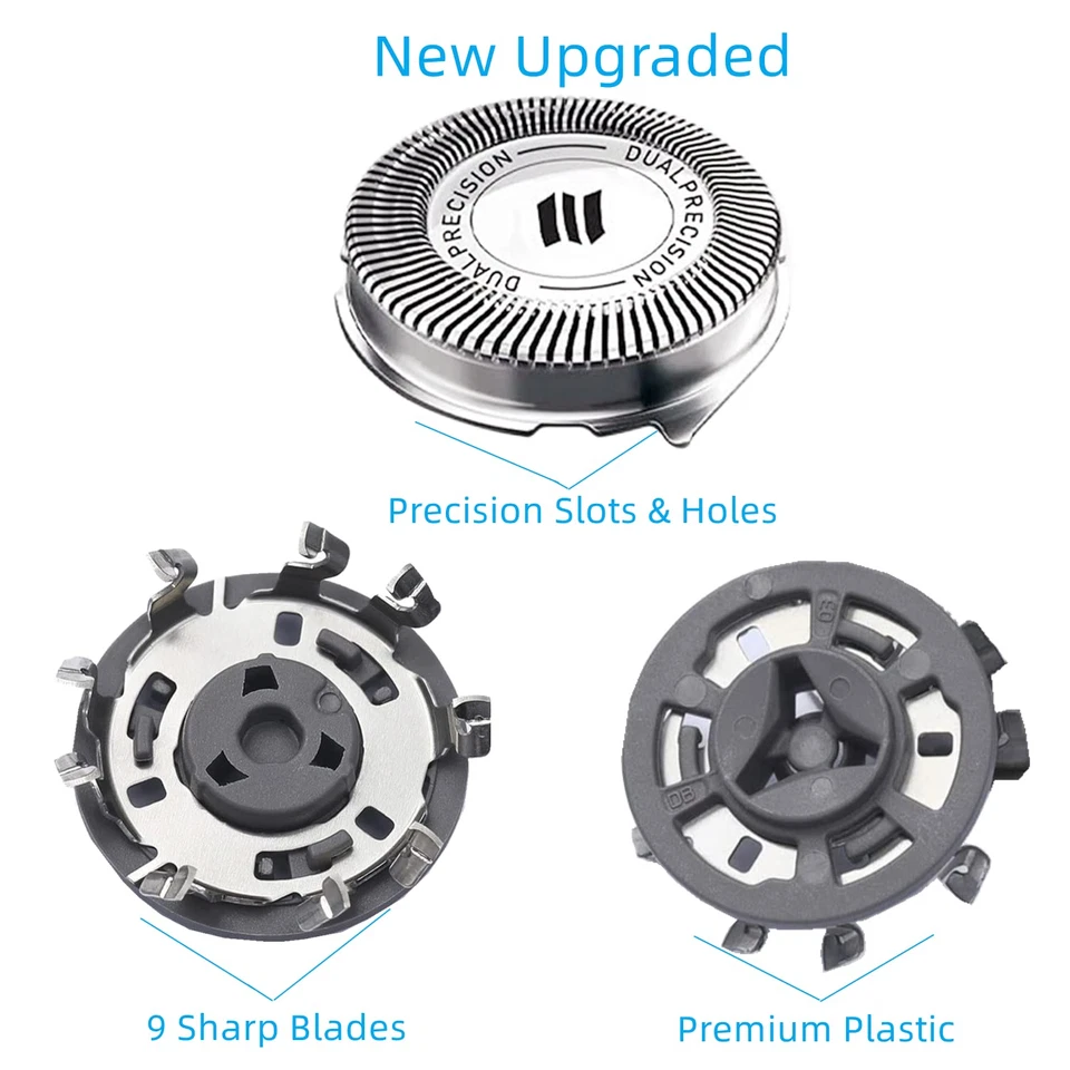 HQ8 Replacement Heads for Norelco Aquatec Shavers forPhilips Razor PT720 AT880 - Image 4 of 4