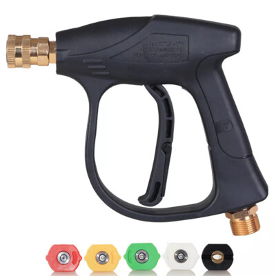 #ad High Pressure Washer Gun with 5 Color Quick Connect Nozzles Hose Connector $13.49