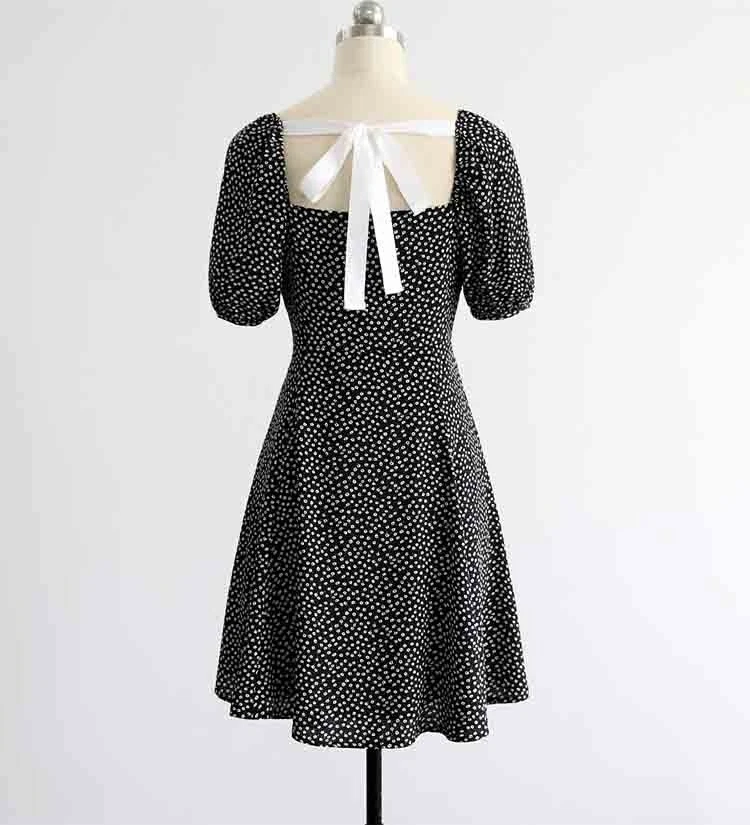 Custom Made To Order Vintage Square Neck Puff Sleeve Party Dress plus1x-10x Y663 - Image 2 of 2