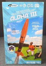 EST1427 Estes Alpha III Flying Model Rocket Launch Set Kit NEW