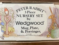 WEDEWOOD BEATRIX POTTER PETER RABBIT NURSERY SET- NEW IN BOX