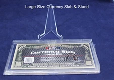 Deluxe Large Currency Slab | Large US Dollar Bill Holder & Stand - FREE SHIP