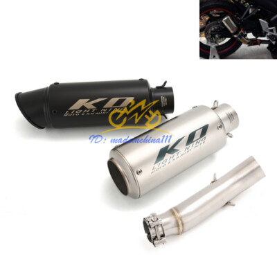 For Honda CB300R 2018-2023 CBR300R 2020-2023 Slip on Tips Exhaust Mid Tail Pipe
