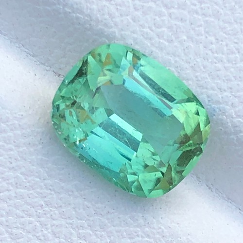 2.50 Carat Faceted Cut Sea Green Tourmaline Loose Gemstone From Jaba Afghanistan - Picture 16 of 21