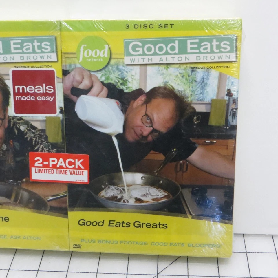 Good Eats Alton Brown Cupboard Cuisine & Good Eats Greats DVD Set 2-Pack New - Image 4 of 4