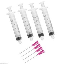 4 x 10ml NEEDLE SYRINGES TO REFILL INK CISS CIS REFILLABLE CARTRIDGES