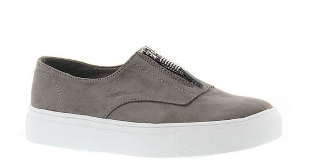 madden girl gray slip ons