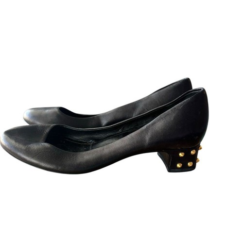 Gucci Lea Gold Studded Kitten Heel Flats - Picture 10 of 10