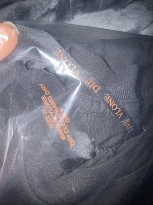 Vlone Friends T Shirt Black Orange, Size Extra Large