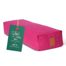 Yoga Traversin 67cm Coussin de Übungskissen 100% Coton Bio-Dinkelspelz Remplir