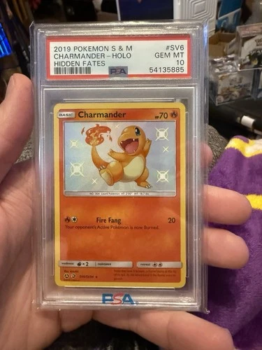 Charmander SV6/SV94 Hidden Fates Shiny Vault 2019 Pokemon TCG Sun & Moon PSA 10