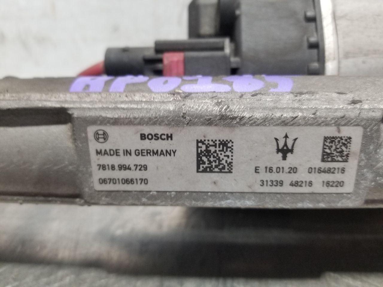 20 2020 MASERATI LEVANTE SQ4 GRANSPORT 3.0L AWD POWER STEERING GEAR 6701066170