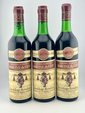 3 Bottiglie Teroldego Rotaliano Barone de Cles 1970 Vintage Trentino DOC Collezi