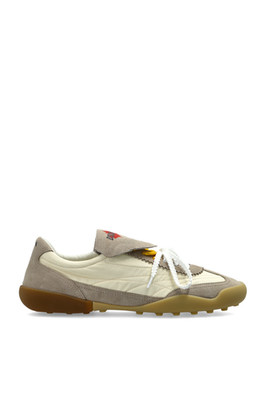DSQUARED2 Soccer Beige Leather Sneakers New And Authentic