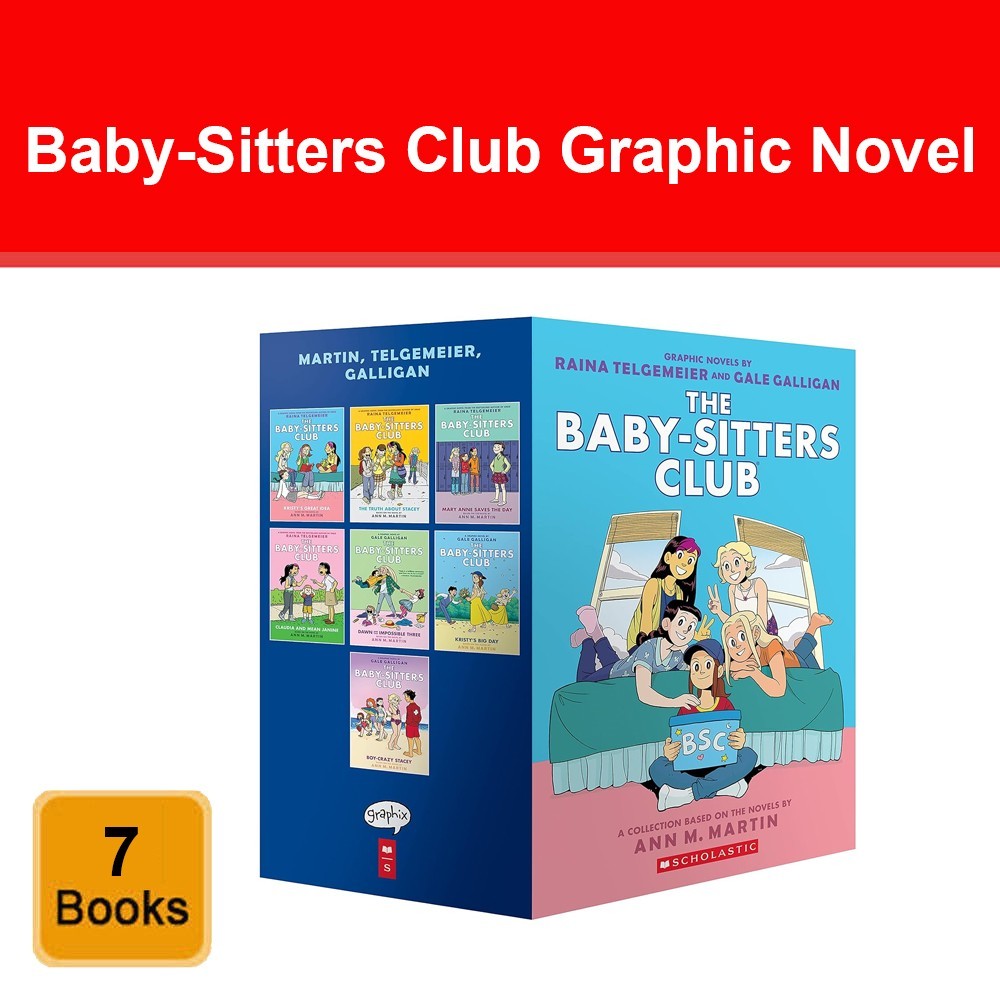 Baby-Sitters Club Graphic Novel 1 - 7 Books Collection Box Set by Ann M. Martin
