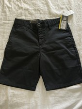 NWT Volcom Boys Black Frickin Chino Short Modern Straight Regular Rise Size 29
